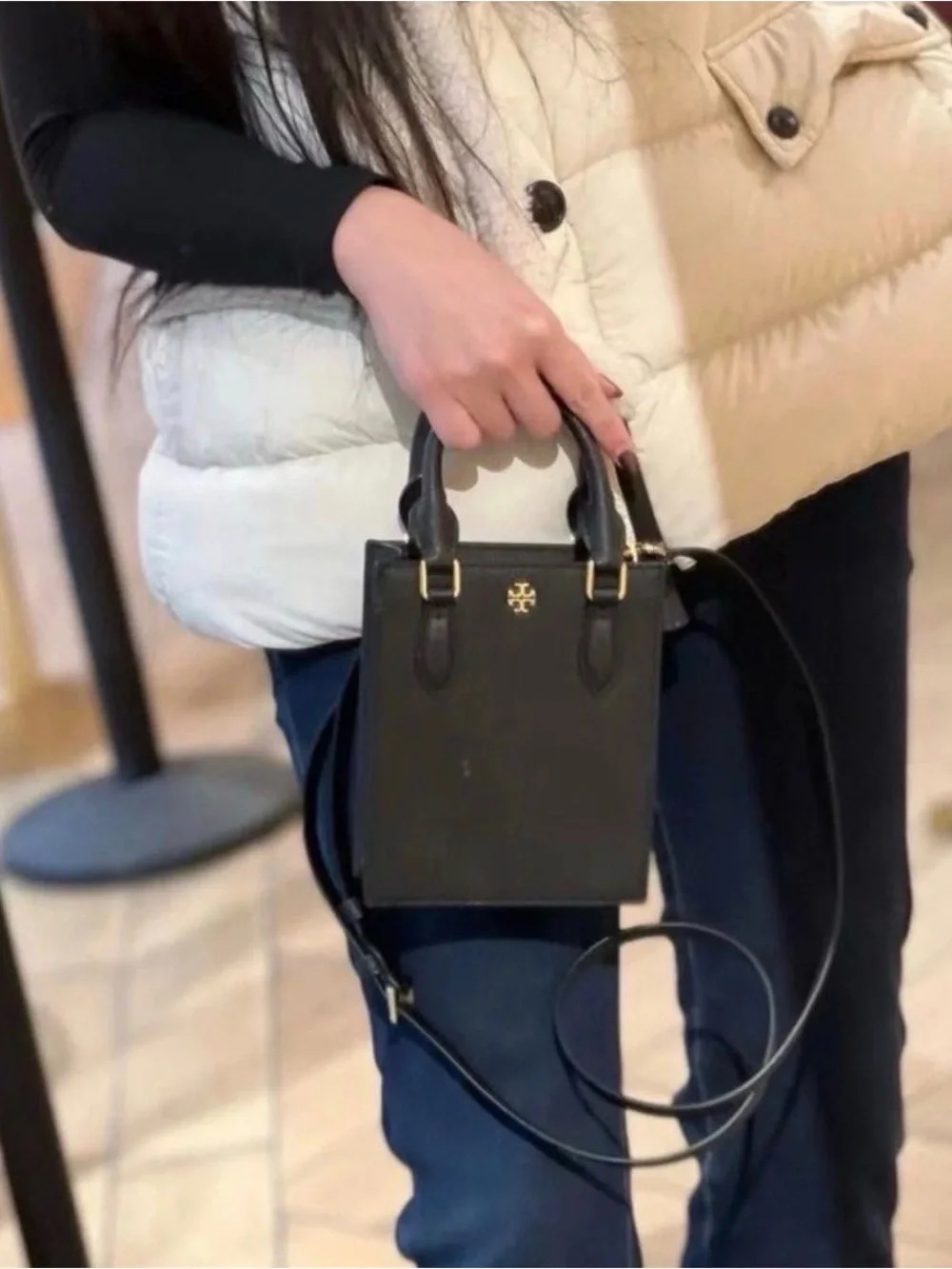 NWT Tory Burch Emerson Mini Shopper Tote Bag.